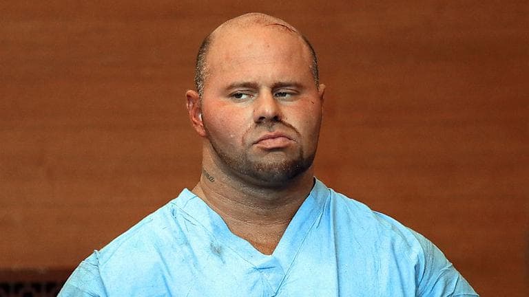 Jared Remy appears at Waltham District Court for his arraignment, Aug. 16, 2013, in Waltham, Mass., on domestic assault and battery charges in connection with the death of 27-year-old Jennifer Martel. (AP)