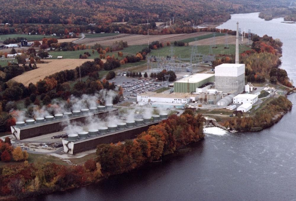 This is an undated file photo shows aerial view of the Vermont Yankee nuclear power plant in Vernon, Vt. (AP)