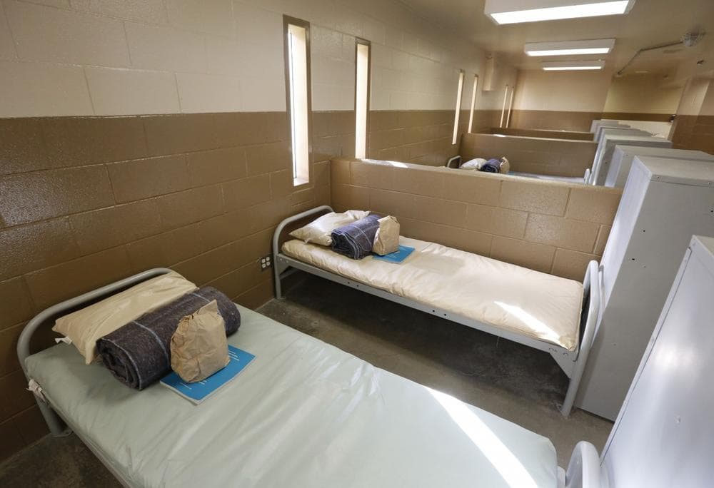 Beds are seen at one of the housing units of at the Folsom Women's Facility in Folsom, Calif., Wednesday, Jan. 16, 2013. (AP)