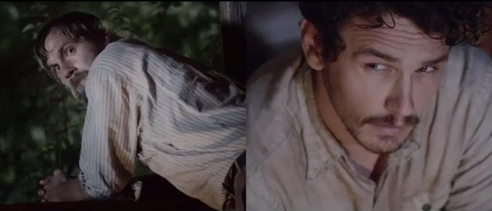 James Franco uses split screen as a device in his new film, &quot;As I Lay Dying.&quot; (Screenshot from Millenium Films)
