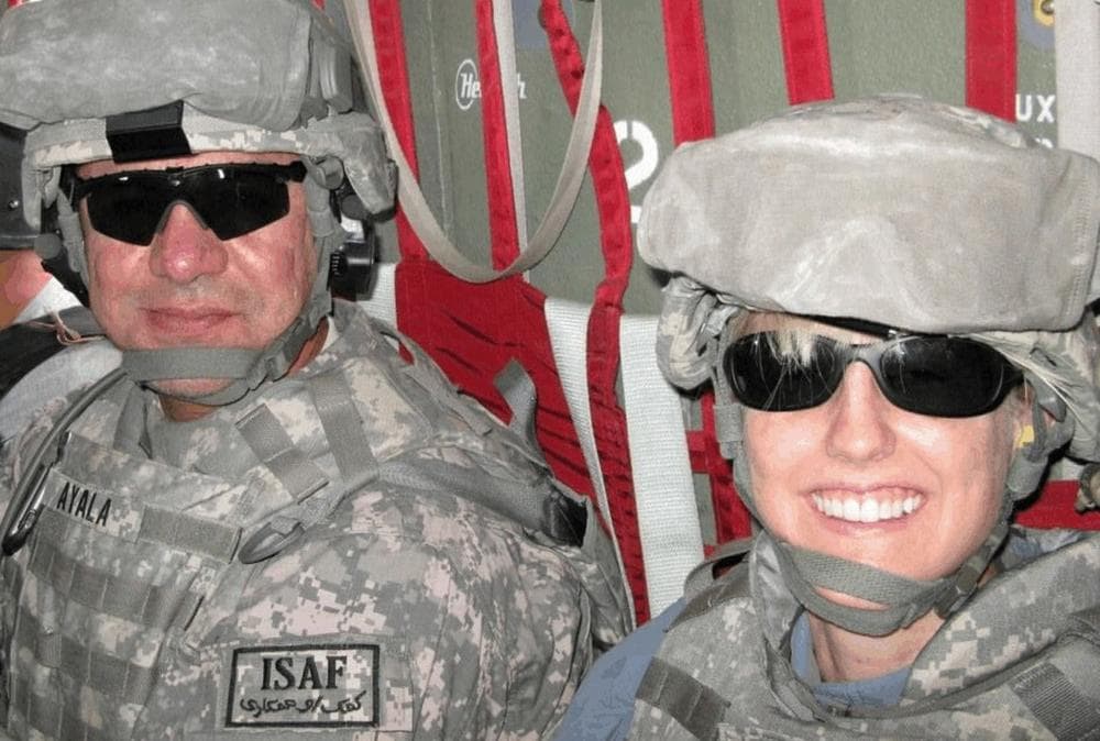 This undated photo made available Thursday, May 7, 2009 by the U.S. District Court shows military contractors Don Ayala, left, and Paula Loyd. (U.S. District Court via AP)