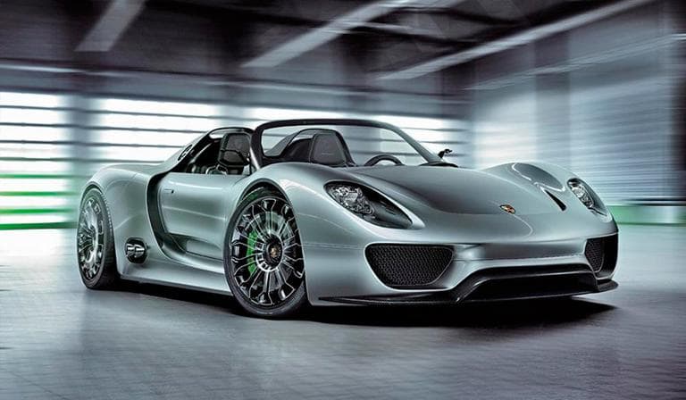 Porsche's new hybrid sports car the 918 Spyder retails for $850,000. (Porsche)