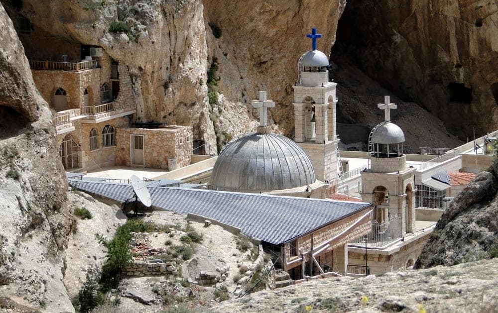 View of Saint Thecla (Mar Takla) monastery, in Maaloula, Syria. (Bernard Gagnon/Wikimedia Commons)