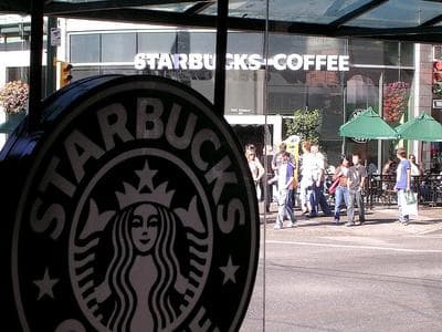 A Starbucks across the street from another Starbucks in Vancouver, British Columbia, Canada. (Rob Williams/Flickr)