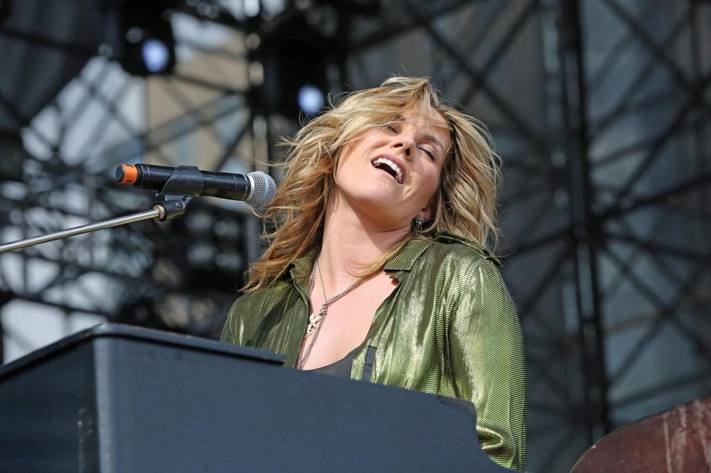 Grace Potter of Grace Potter and the Nocturnals performs as part of Final Four Big Dance Concerts at Centennial Olympic Park on Sunday, April 7, 2013, in Atlanta. (AP)