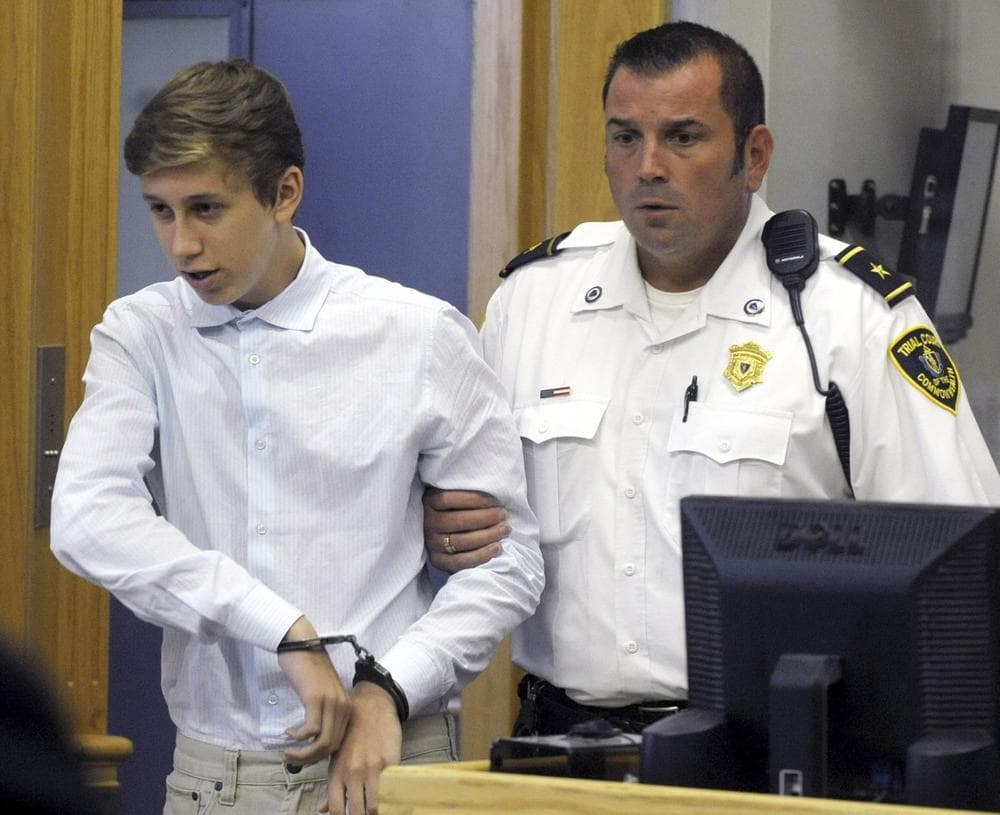 Galileo Mondol, 17, is one of three Somerville, Mass., High School soccer players charged in connection with an alleged sexual assault Aug. 25 in Otis, Mass. (Boston Herald Pool/Jim Michaud)