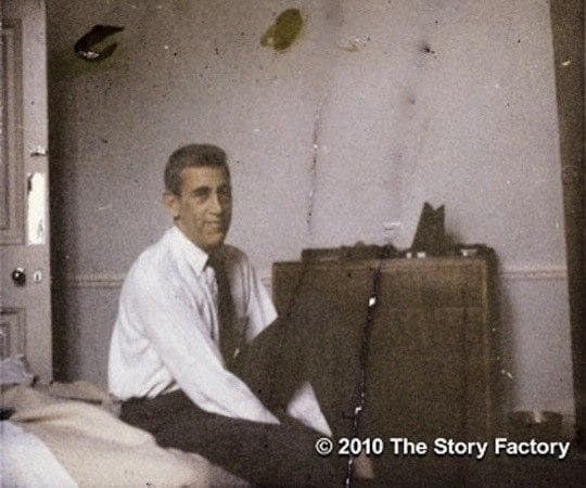One of few photos of Salinger, featured in the documentary about his life. (Courtesy, The Story Factory.)