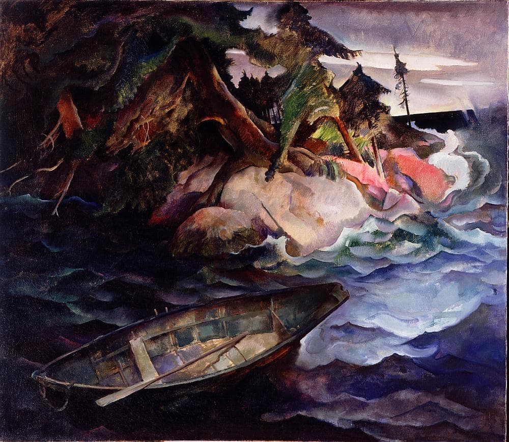 N.C. Wyeth, The Drowning, 1936. Oil on canvas, 42 x 48 1/8 inches. Collection of Brandywine River Museum, Bequest of Carolyn Wyeth, 1996