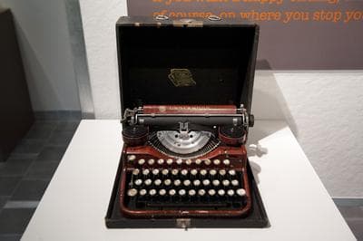 Orson Welles' 1926 Sherwood 4-Bank typewriter. (Northeastern University) 