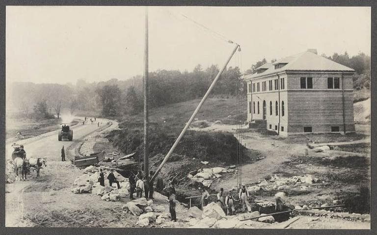 Arnold Arboretum under construction in the 1870s. (NPS/Olmsted National Historic Site)