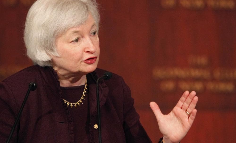 Janet Yellen, vice chairwoman of the Federal Reserve Bank, is pictured in April 2011. (Mark Lennihan/AP)