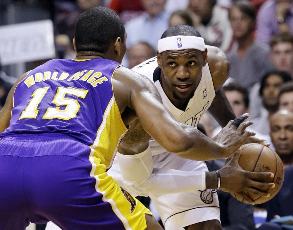 The Heat and the Lakers game in January is the game to watch. (Wilfredo Lee/AP)