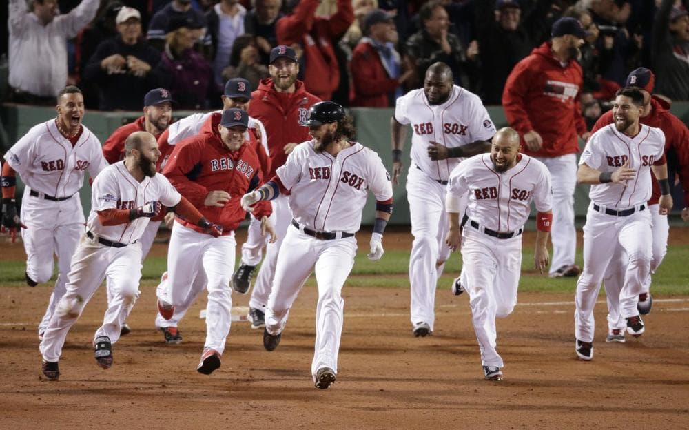 Will there be more images of Red Sox celebration in the weeks to come? (Charlie Riedel/AP)