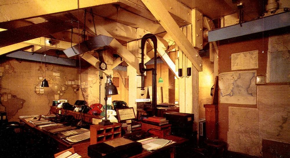 The WWII-era Map Room in the bunker that used to house the Cabinet War rooms, in central London. (roger4336/flickr)