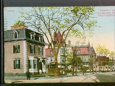 The Barnaby Mansion on Broadway in Providence, RI. (Credit: Providence Public Library)