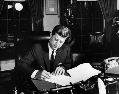 President John F. Kennedy in 1962 (Wikimedia Commons)