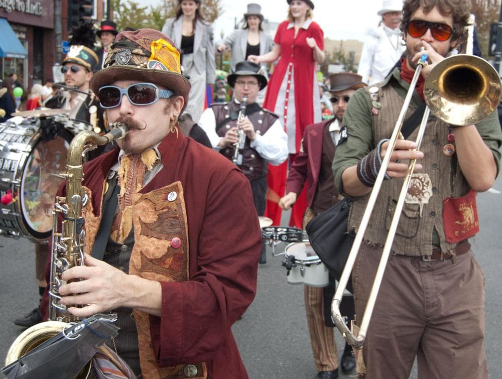 Emperor Norton’s Stationary Marching Band of Somerville. (Greg Cook)