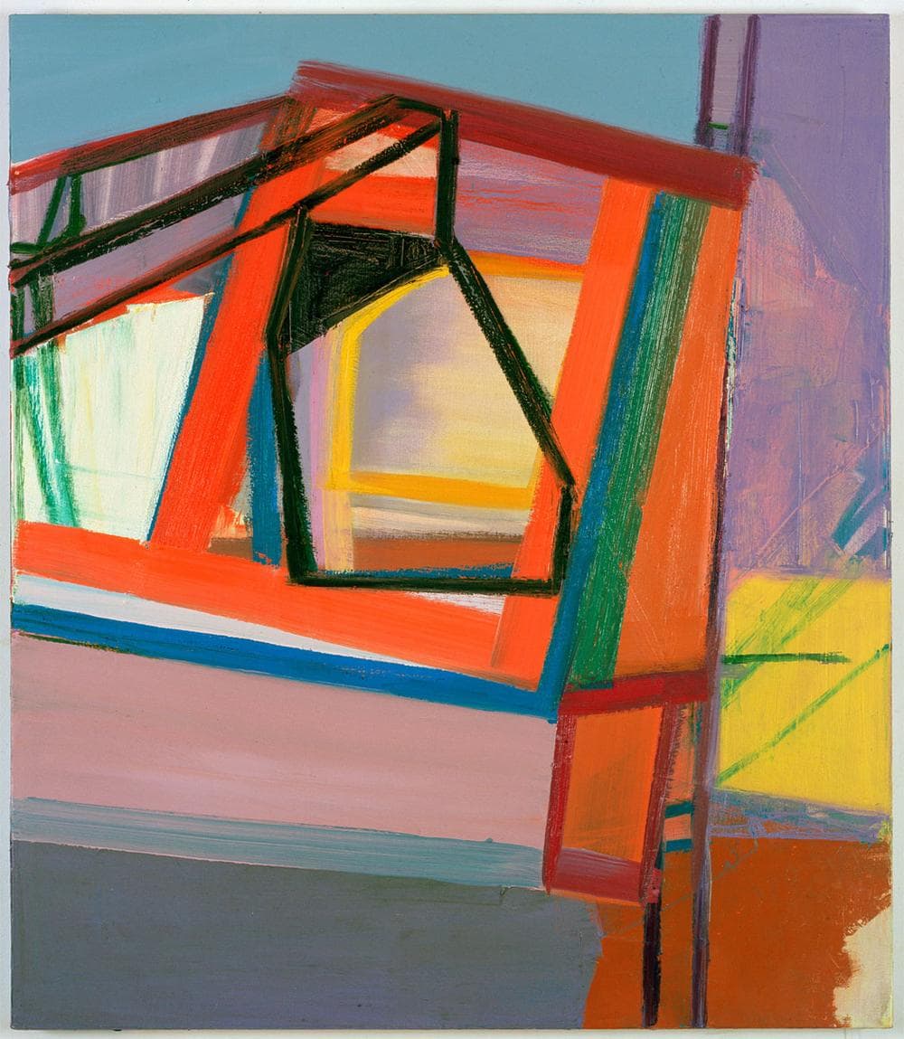 Amy Sillman's 2007 oil painting &quot;C.&quot; (John Berens/ICA)