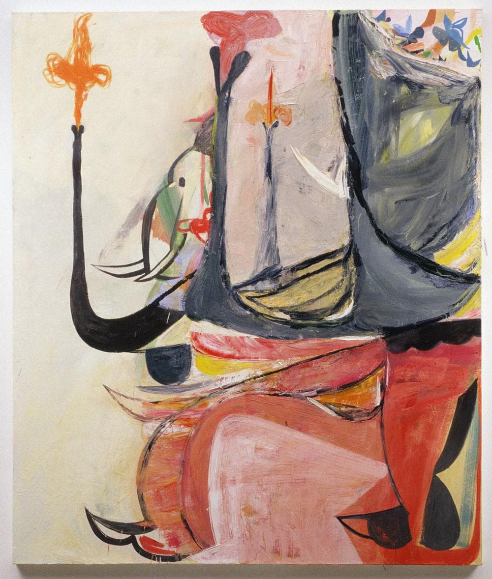 Amy Sillman's 2005 oil painting &quot;Elephant.&quot; (Gene Ogami/ICA)