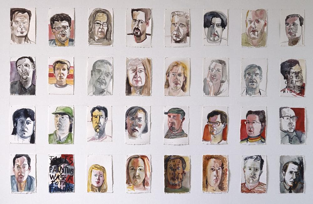 Amy Sillman's 1991 to '92 &quot;Williamsburg Portraits.&quot; (John Berens/ICA)