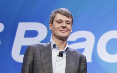 Thorsten Heins, CEO of BlackBerry Limited, is stepping down. (Mark Lennihan/AP)