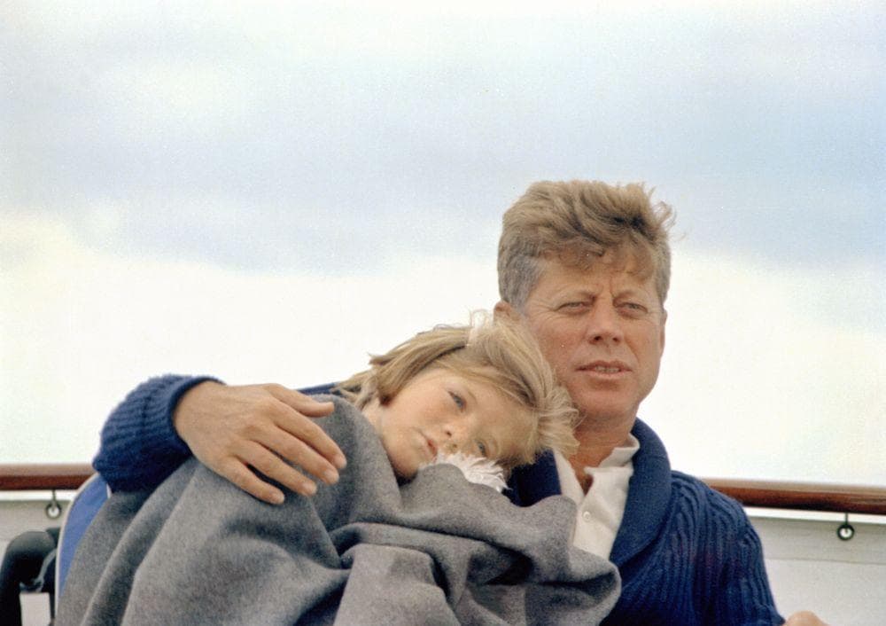 President John F. Kennedy with his daughter, Caroline Kennedy, in Hyannisport. (Courtesy JFK Library)
