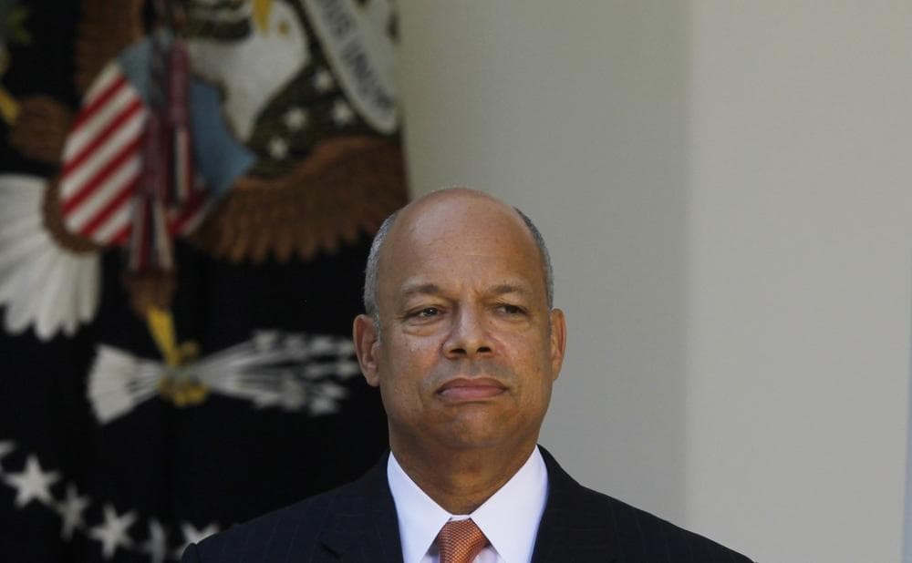 Jeh Johnson, President Barack Obama's choice for the next Homeland Security Secretary, stands in the Rose Garden at the White House in Washington, Friday, Oct. 18, 2013. (Charles Dharapak/AP)