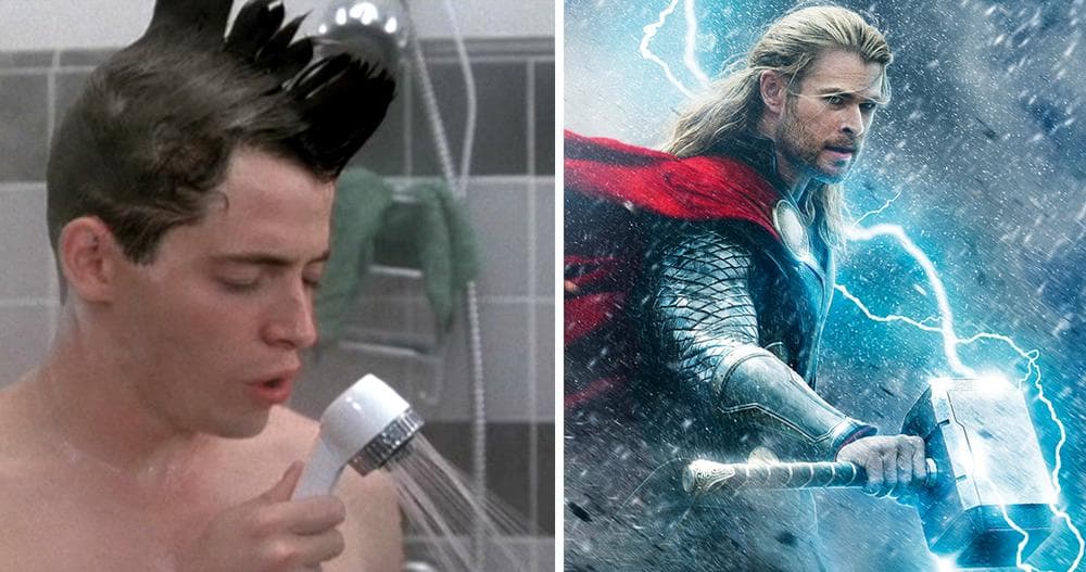 At left, a scene from &quot;Ferris Bueller's Day Off&quot; (1986). At right, an image from &quot;Thor: The Dark World&quot; (2013). Both are rated PG-13. 