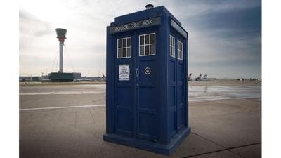 The TARDIS (Courtesy BBC Television)
