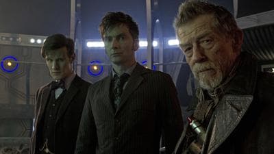 Three incarnations of the Doctor (Courtesy BBC Television)