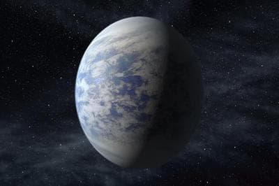 This artist's rendition provided by NASA shows Kepler-69c, a super-Earth-size planet in the habitable zone of a star like our sun, located about 2,700 light-years from Earth in the constellation Cygnus. Astronomers using NASA data calculate that in our galaxy alone there are at least 8.8 billion Earth-sized planets that are not too hot or not too cold circle stars that are just like our sun, according to a study published Monday, Nov. 4, 2013 in the journal Proceedings of the National Academy of Science. 
