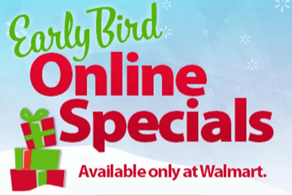 An ad for Wal-Mart's early-bird online specials appeared on the retail giant's website in the beginning of November. More and more big-box chains are moving to holiday sales earlier in the season in order to boost numbers in a slow retail market. (Wal-Mart)