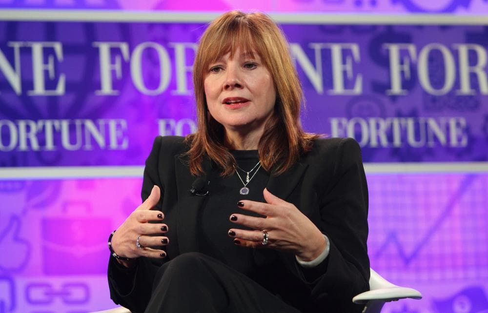 Mary Barra speaks onstage at the FORTUNE Most Powerful Women Summit on October 16, 2013, in Washington, DC. (Paul Morigi/Getty Images for FORTUNE)