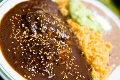 Mole poblano is a famous variation of the Mexican sauce that uses chocolate. (Garrett Ziegler/Flickr)