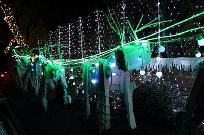 Kenny Irwin's Christmas installation, Robolights, in Palm Springs, Calif., gets about 20,000 visitors annually. (Clifford Horn/Flickr)