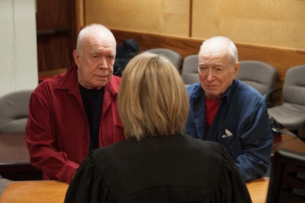 After 60 years together, Eugene Woodworth and Eric Marcoux were legally married. (Dan Sadowsky / OPB)