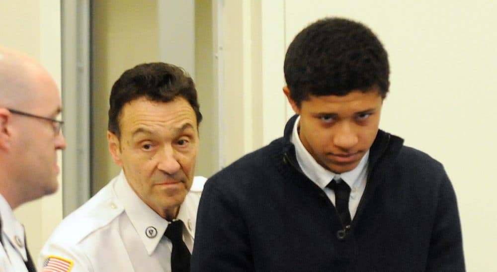 Simon Waxman: The requirement that minors accused of first-degree murder be tried as adults is an affront to reason and a challenge to the separation of juvenile and adult justice. In this photo, Phillip Chism, 14, from Danvers, Mass., is lead into the court room at his arraigned in Salem Superior Court, Wednesday, Dec. 4, 2013, in Salem, Mass. Chism is charged  in the Oct. 22 killing of a popular Danvers High School Math teacher Colleen Ritzer. (AP)