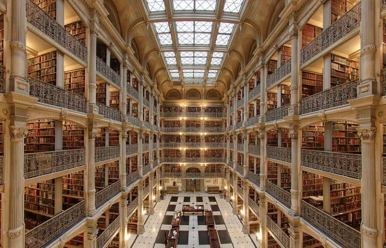 The George Peabody library in Baltimore, Maryland. (Matthew Petroff)