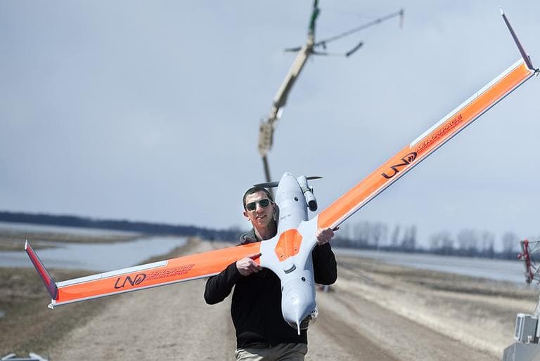 The University of North Dakota conducts research and even grants degrees in unmanned aircraft systems. North Dakota is also one of six states that the FAA approved to build test sites for commercial drones. (University of North Dakota)