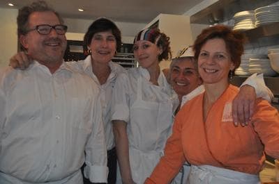 Jody Adams, far right, pictured with her team at last January's Super Hunger Brunch. (Courtesy)