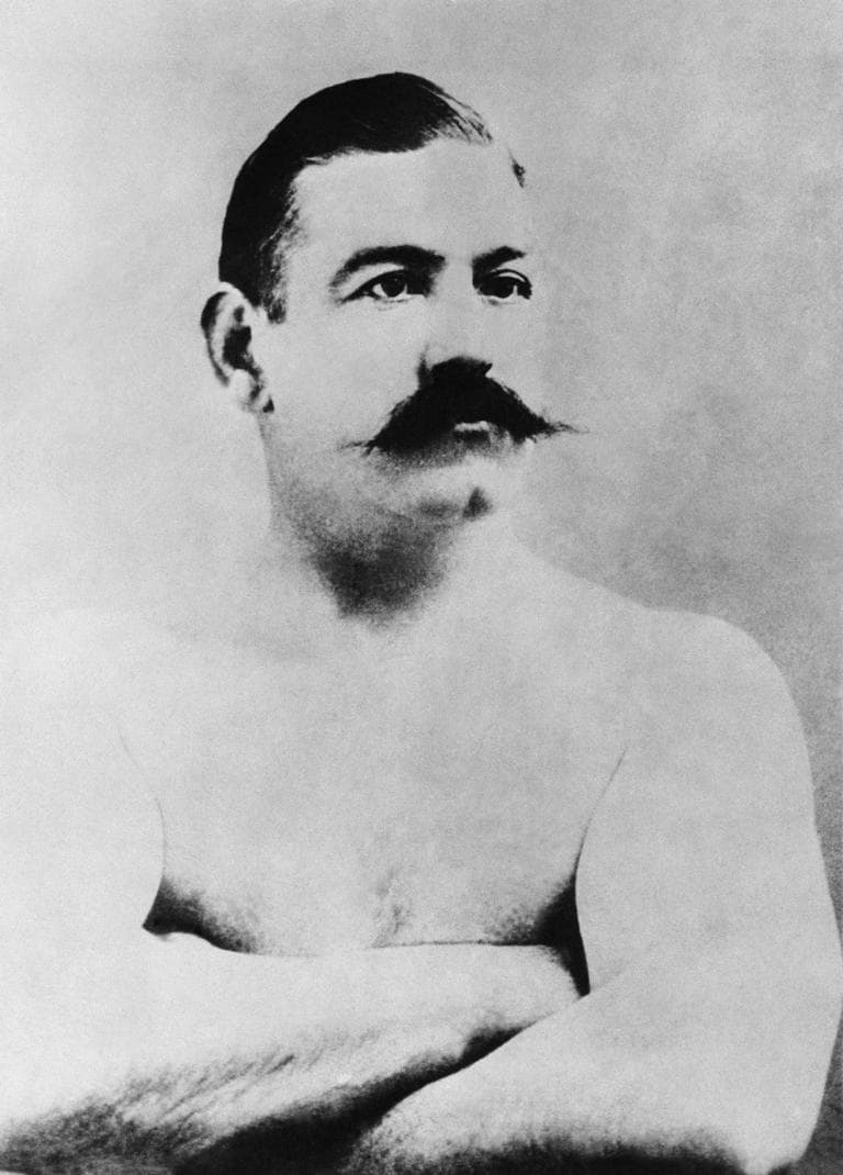Boxer John L. Sullivan shown in an undated photo. (AP Photo)