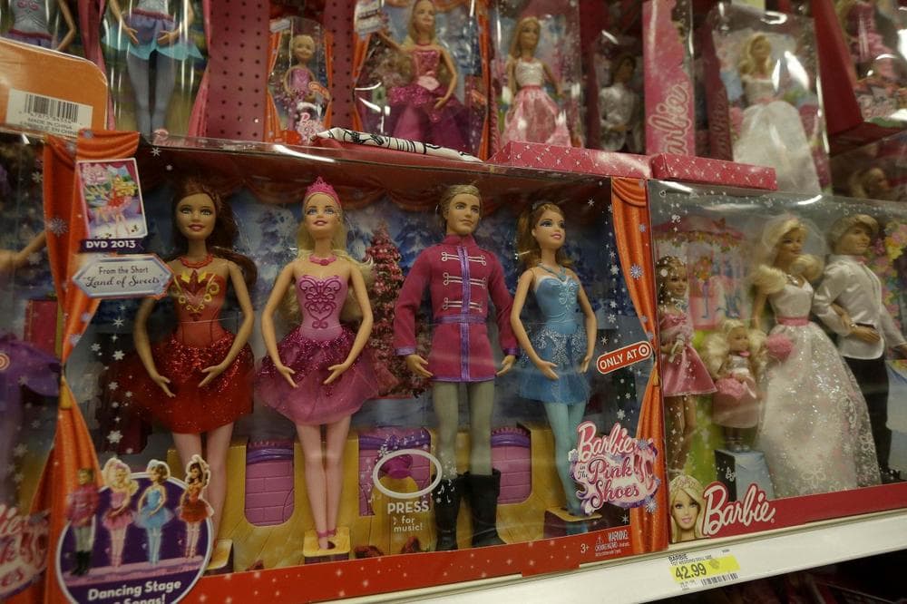 Barbie toys are displayed at a Target Store in Colma, Calif., Thursday, Nov. 28, 2013.  (AP)