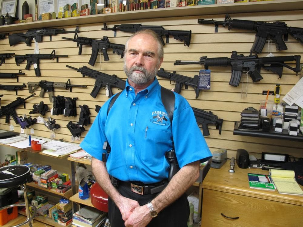 Frank Loane, owner of Pasadena Pawn and Gun in Maryland. (Brian Witte/AP)