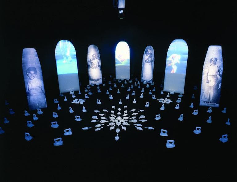 Maria Magdalena Campos-Pons's 1998 installation &quot;Spoken Softly with Mama.&quot; (Courtesy)