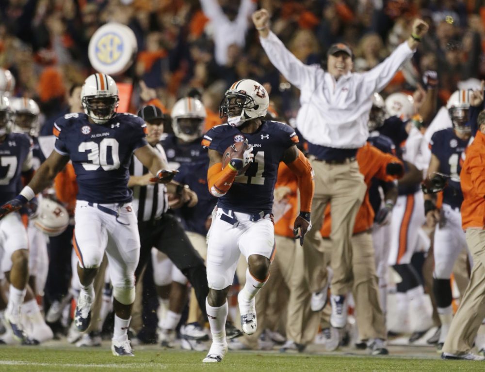Can Auburn score another upset win when it takes on Florida State in the BCS National Championship? (Dave Martin/AP)