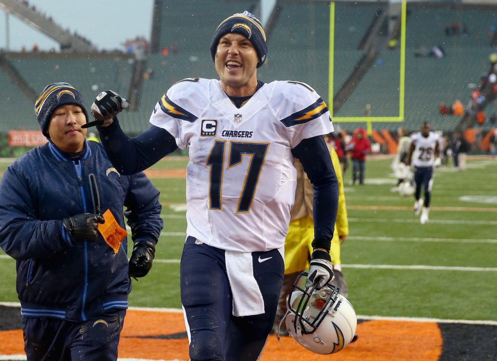 Quarterback Philip Rivers led the Chargers to a Wild Card win over the Bengals. But can he do it again against the Broncos? (Andy Lyons/Getty)