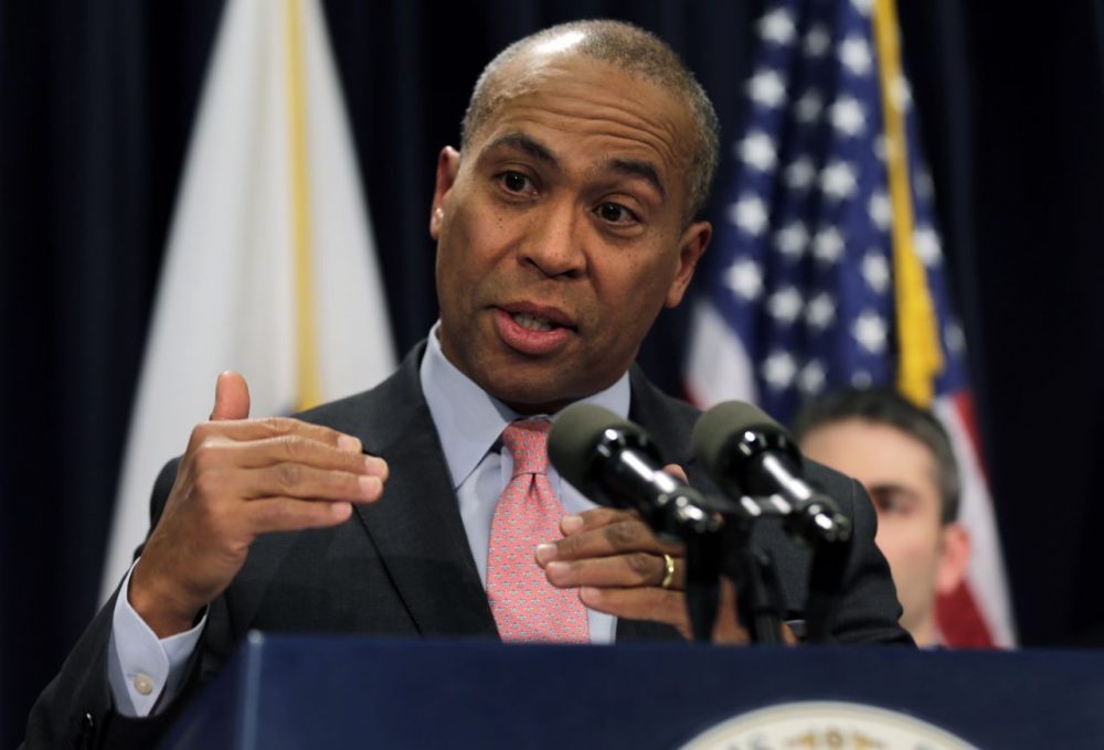 Gov. Deval Patrick will deliver his final State of the Commonwealth address Tuesday night.  (Charles Krupa/AP)