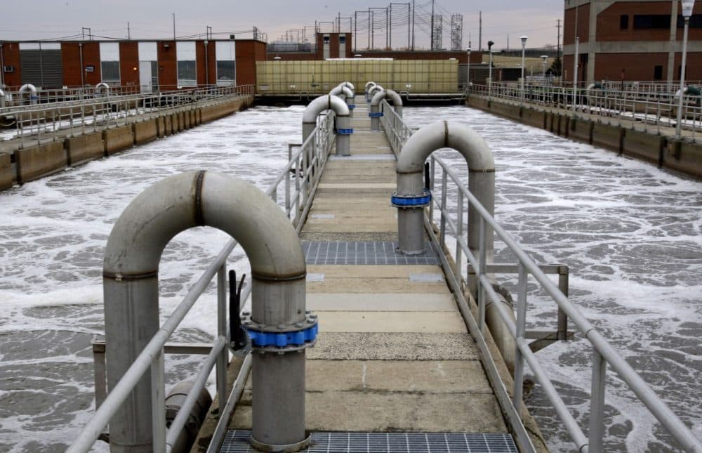 Aeration basins are seen in operation at the Wilmington Wastewater Treatment Plant in Wilmington, Del. in 2009 (Matt Rourke/AP)