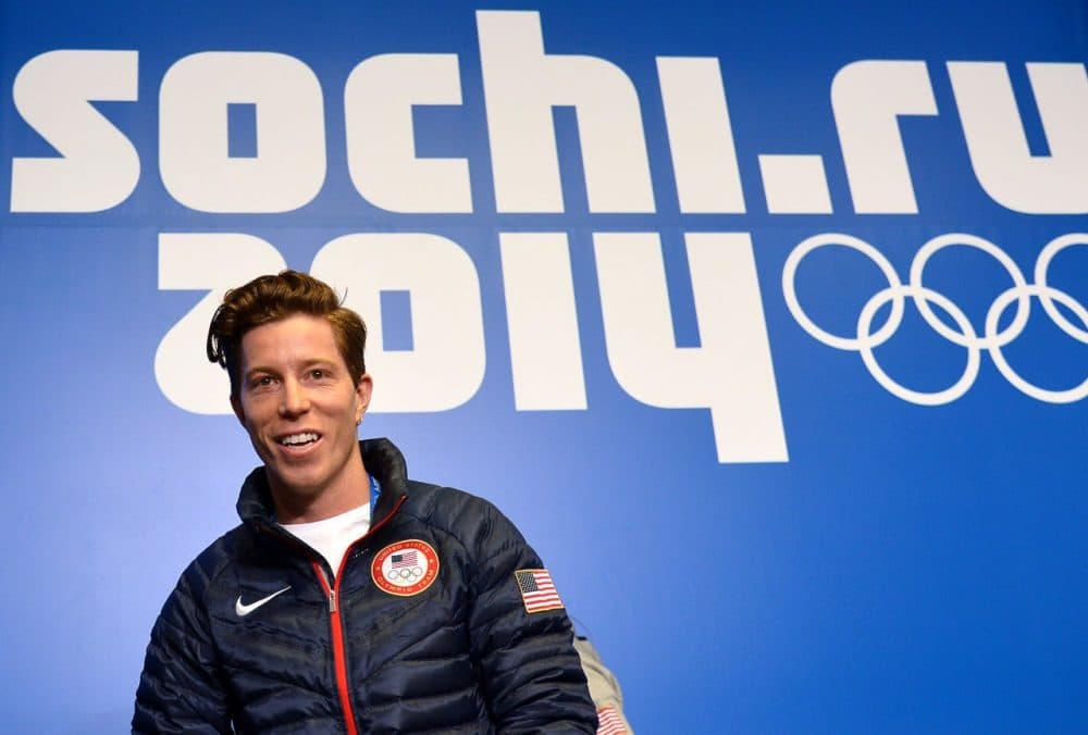 U.S. snowboarder Shaun White speaks during a press conference at Gorky Media Center the Rosa Khutor Alpine Centre on February 5, 2014. White admitted on February 3 that Sochi's daunting slopestyle course which has already claimed two injury victims presented an 'intimidating' challenge. (Alberto Pizzoli/AFP/Getty Images)