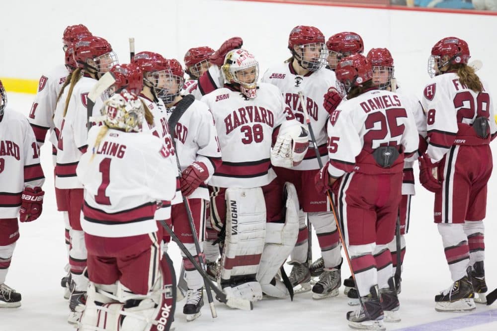 Despite losing three of its stars to the U.S. National Team for the Olympics, the Harvard women's ice hockey team is off a 18-3-3 start. (Elan Kawesch/Courtesy of Harvard Athletics)